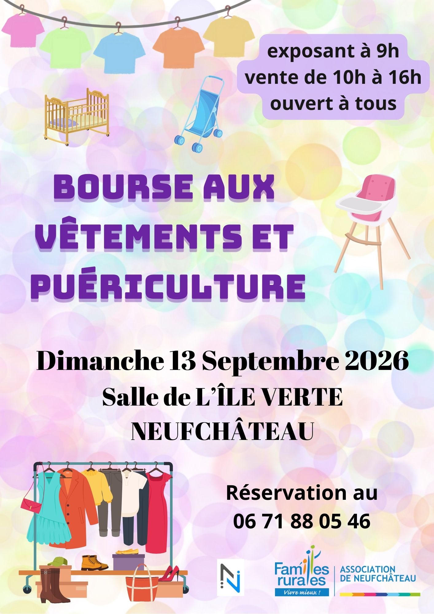 BOURSE AUX VÊTEMENTS et PUÉRICULTURE à NEUFCHATEAU